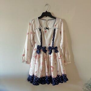 Liz Lisa Sweet Plates Japanese Fashion Kawaii Harajuku Dress Crepe Cake Print